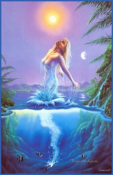 Fountain of Youth Fantasy Oil Paintings